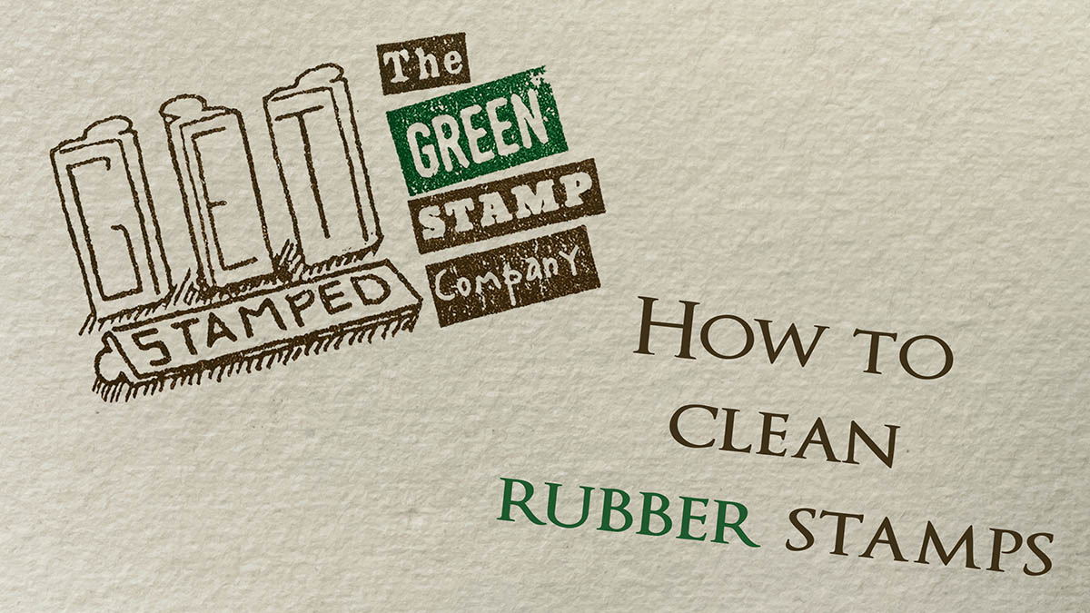 how to clean rubber stamps